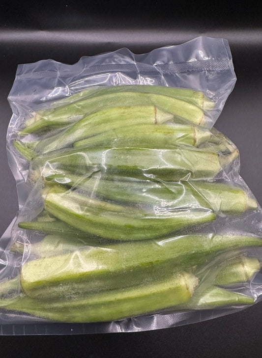 gombo, okra, frais, haché, sauce, gluante, légumes, côte d'ivoire, ghana, prêt à cuisiner, gain de temps.