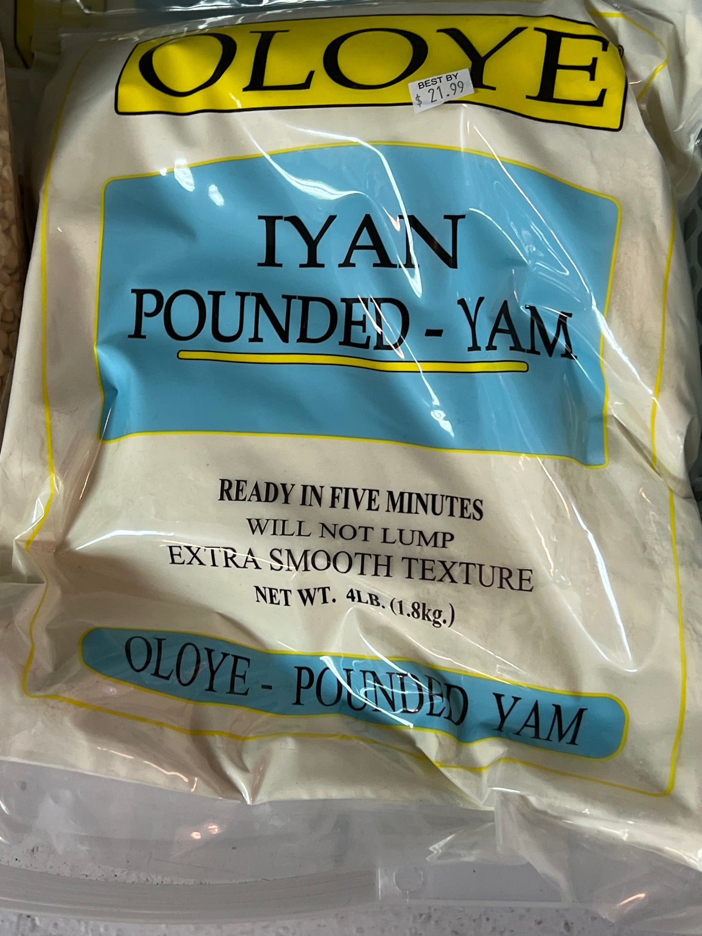 Oloye Pounded Yam (Farine d'Igname Pilée)