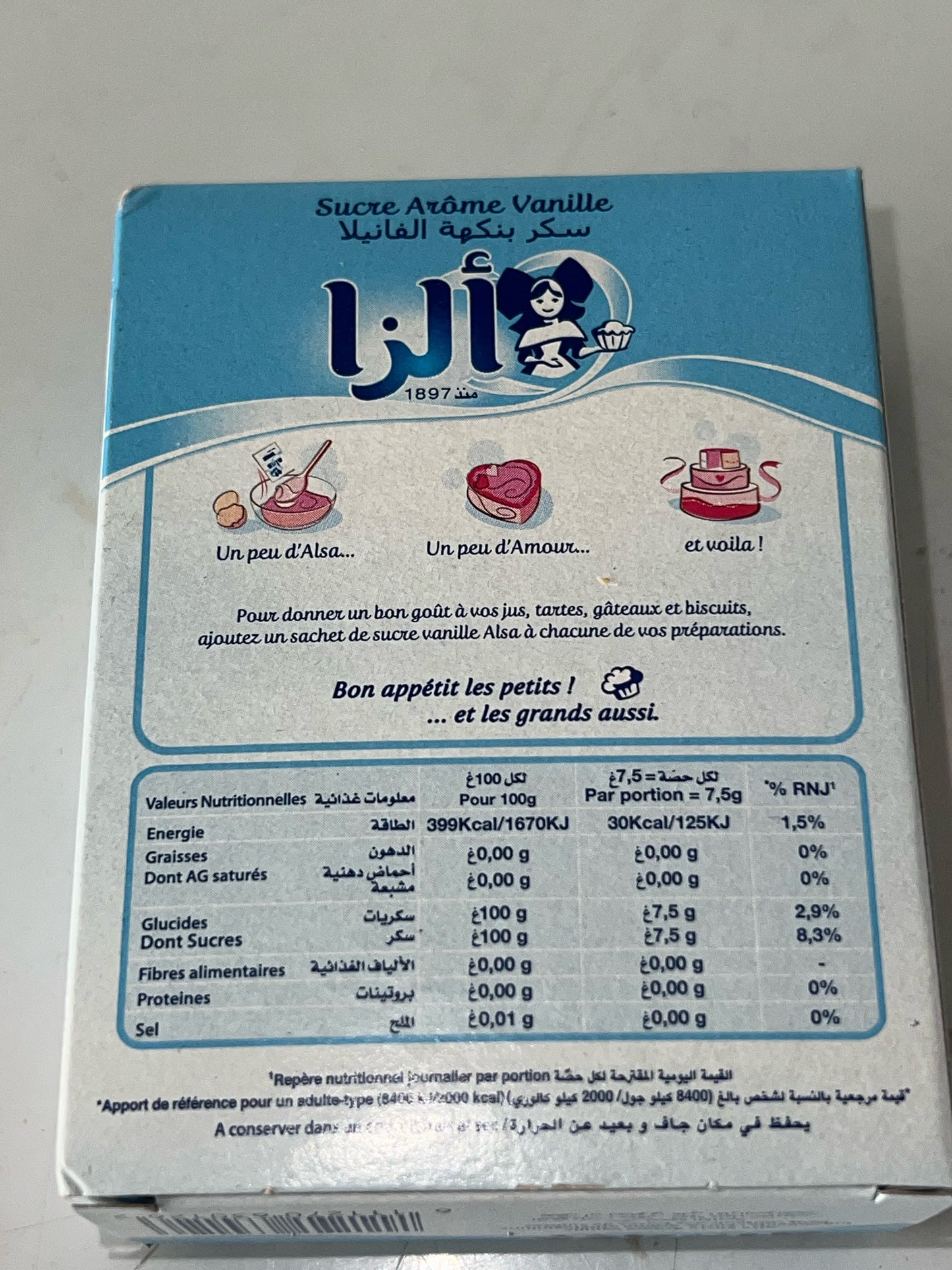 Alsa Sucre Arôme Vanille